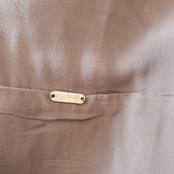 Free People Theodora Printed Boho Babydoll Dress Brown And Purple Size Large - Picture 8 of 9